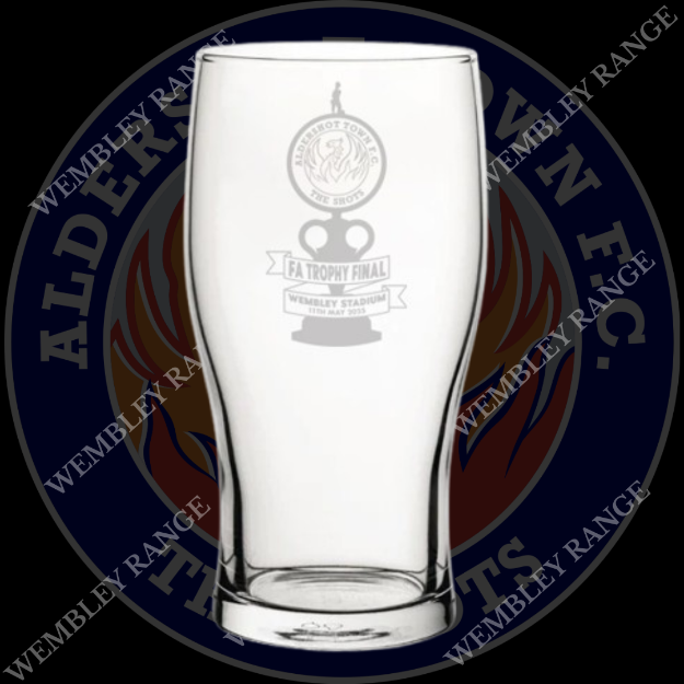 Picture of SHOTS FC PINT GLASS WEMBLEY BRANDED LIMITED EDITION 